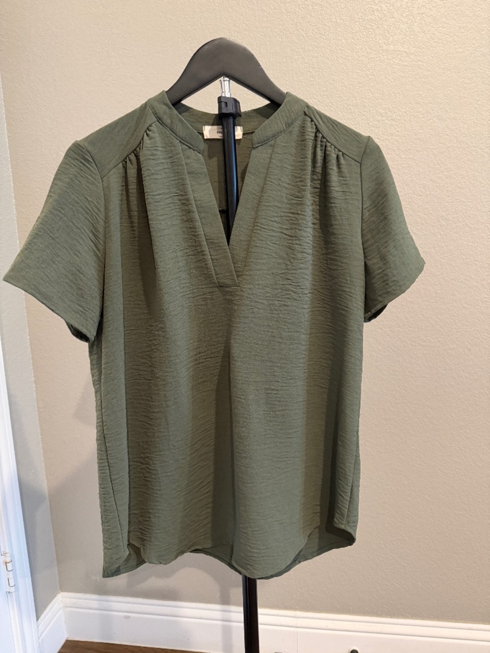 Olive green Blouse size small